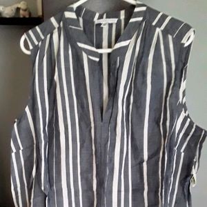 Denim colored sleeveless top